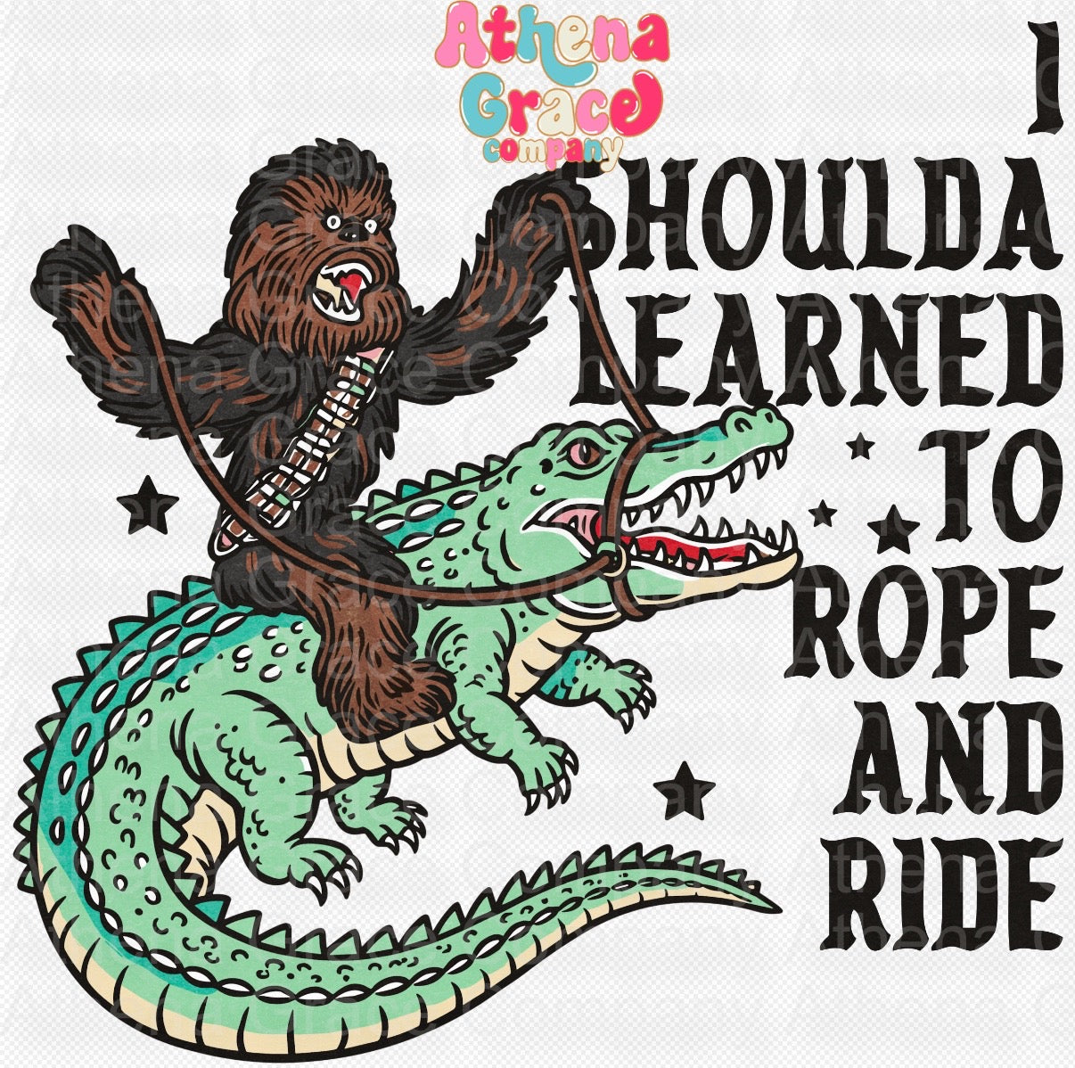 Big Foot On Alligator DTF