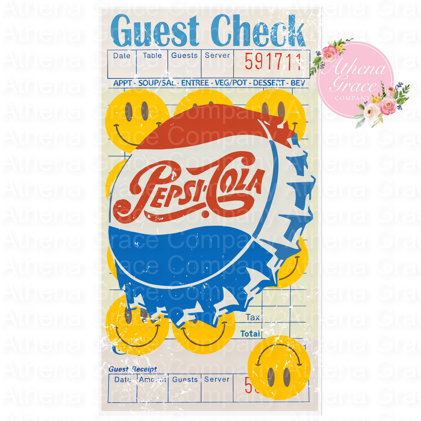 Guest Check Pepsi DTF