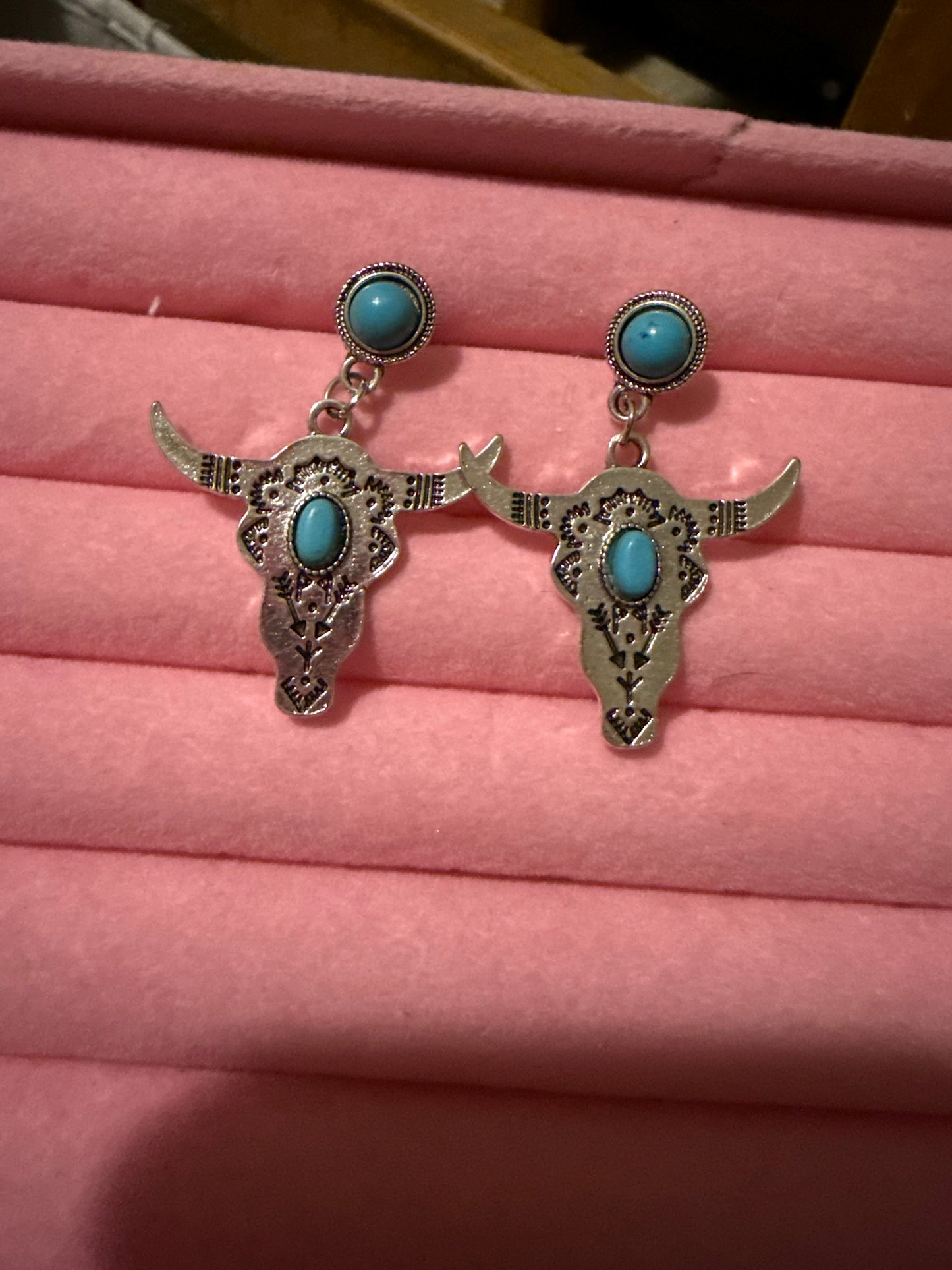 Metal Bull Earrings