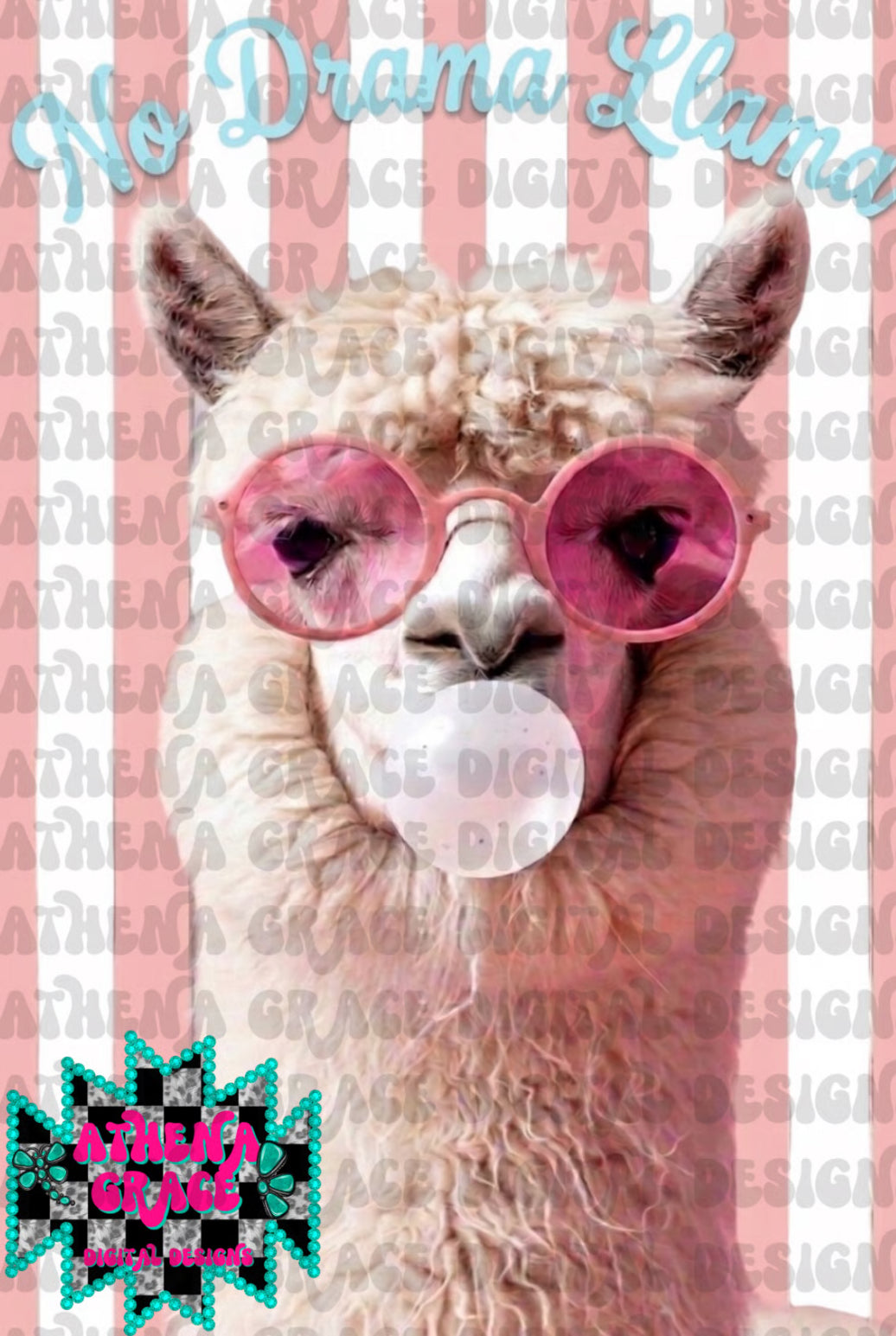 No Drama Llama PNG