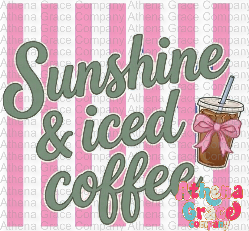 Sunshine and Ice Coffee DTF