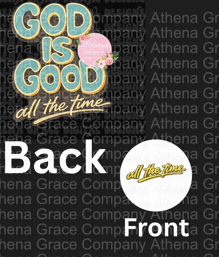 God is Good Blue Front and Back