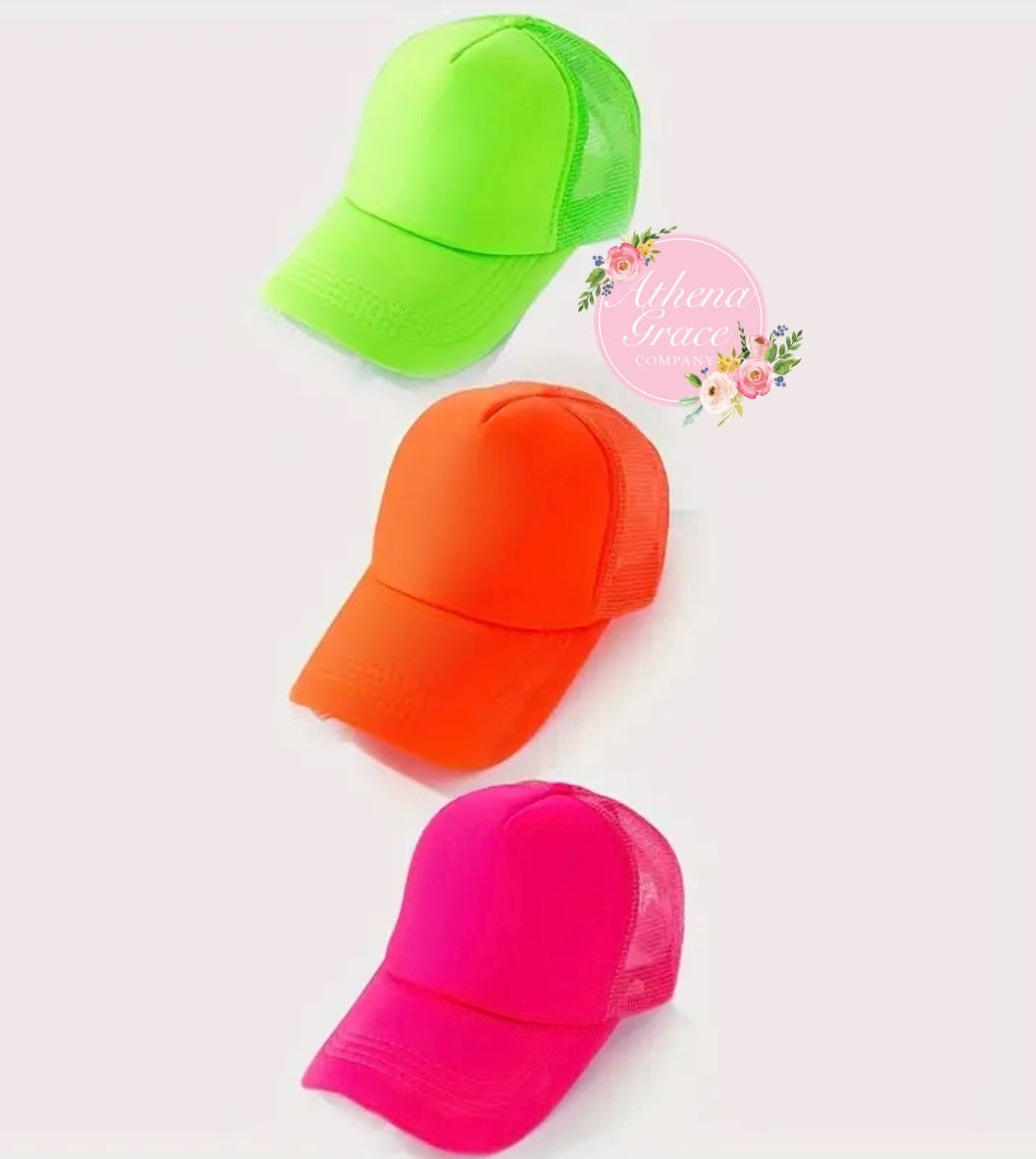 Neon Colored Solid Hat