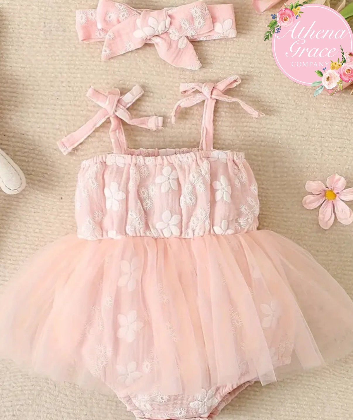 Pink Skirted Onesie