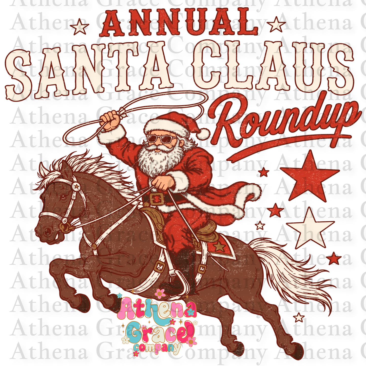 Santa Clause Round Up DTF