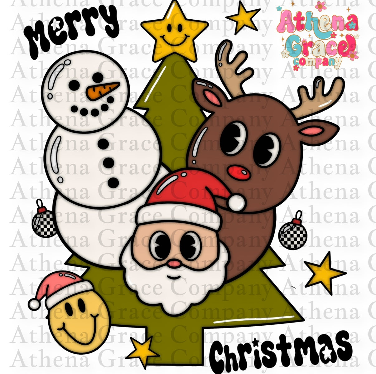 Merry Christmas DTF