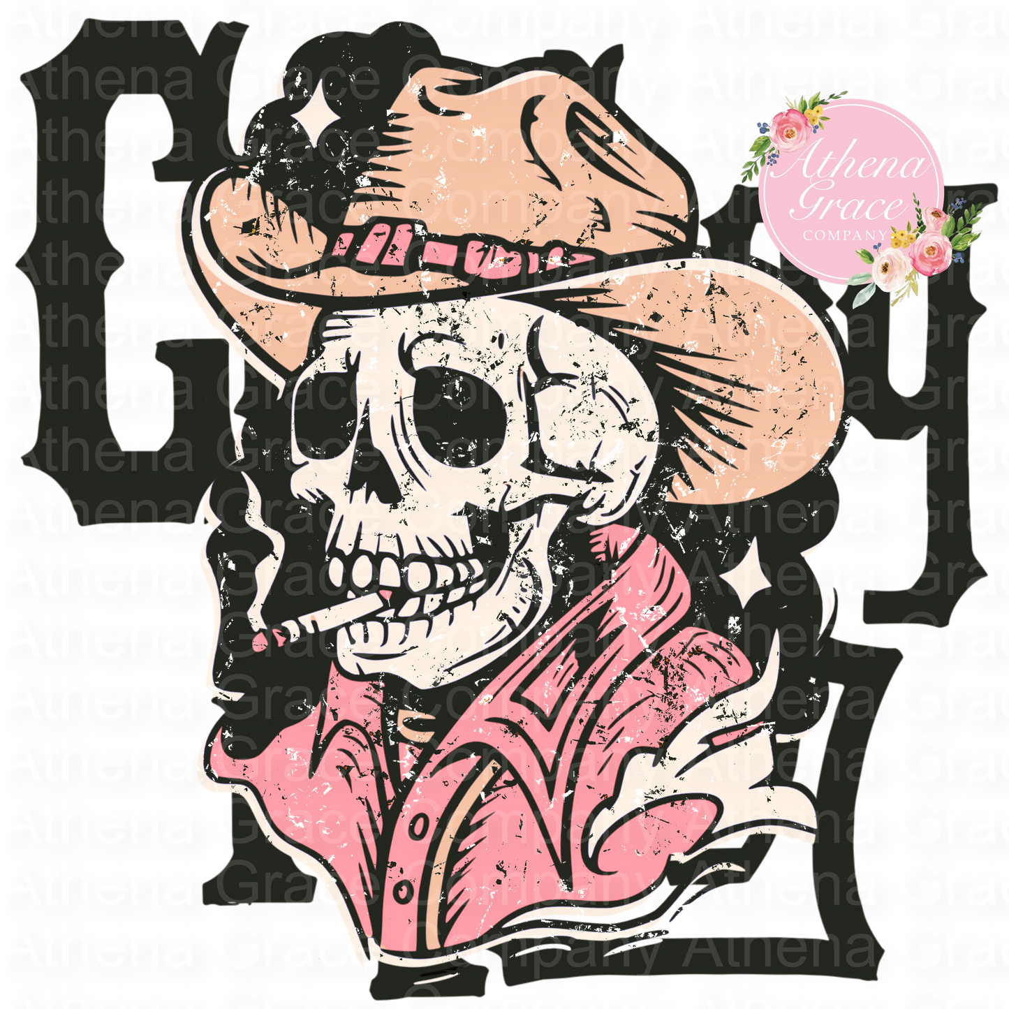 Cowboy Skull DTF