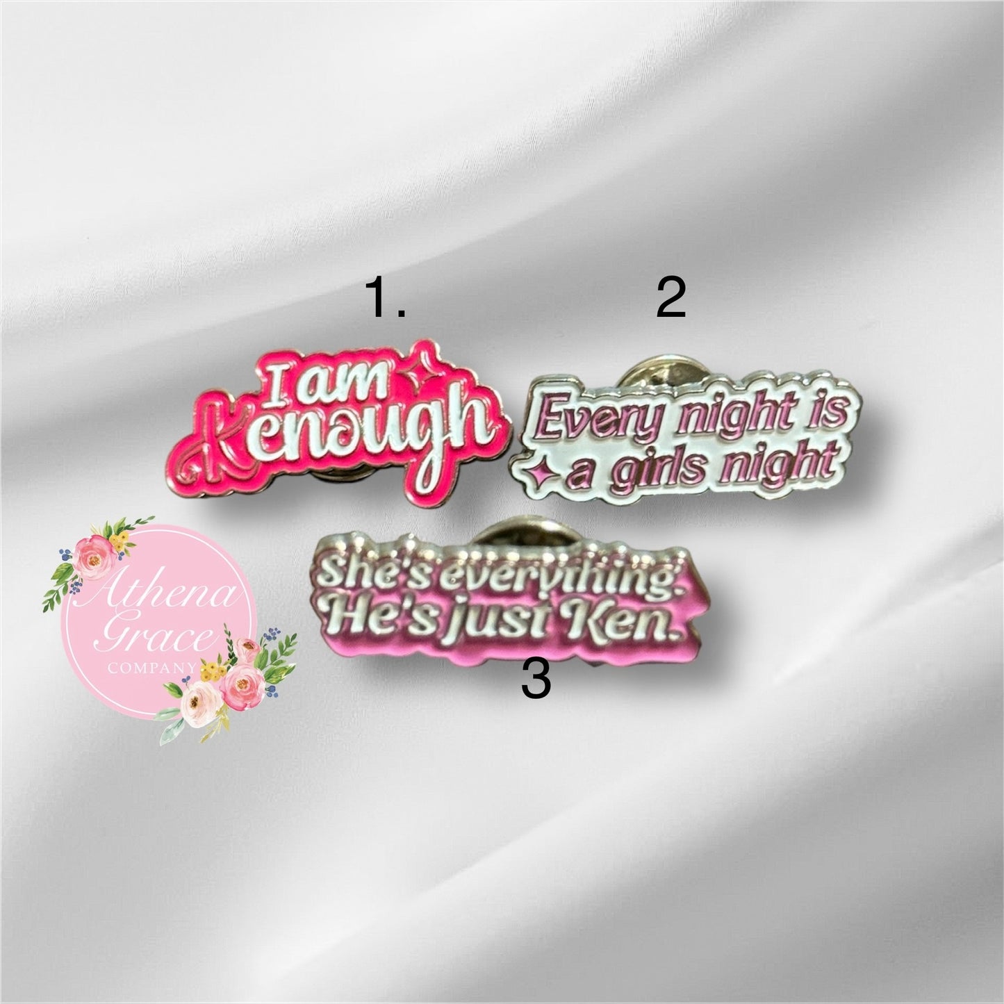 Pink Sayings Pins
