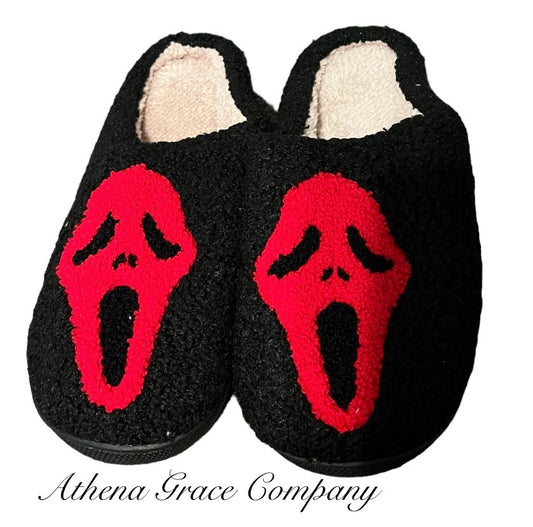 Red Scream Slippers