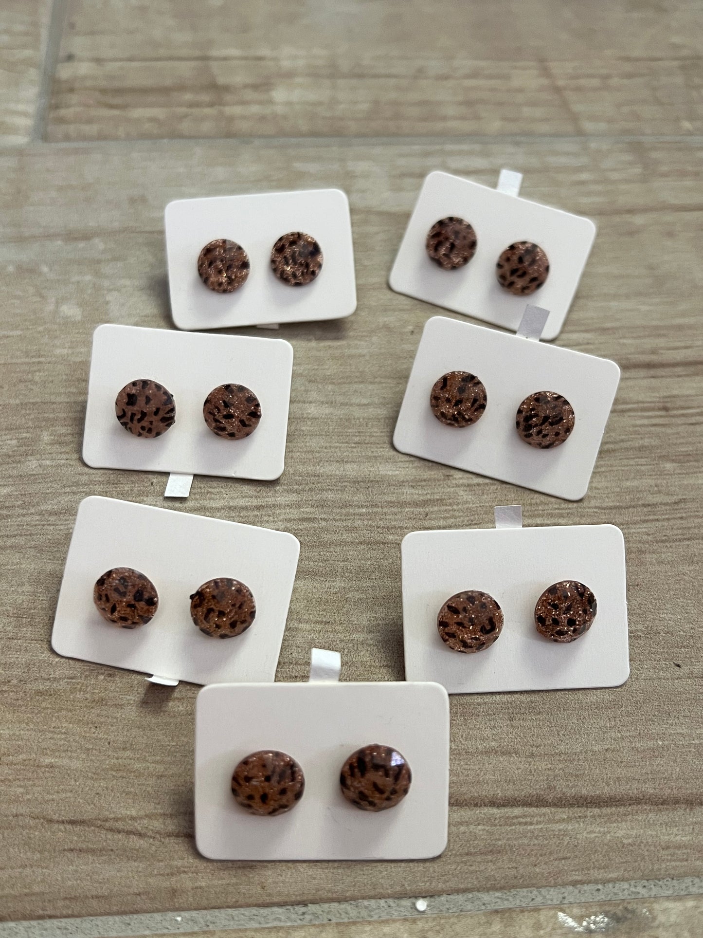 Animal print studs