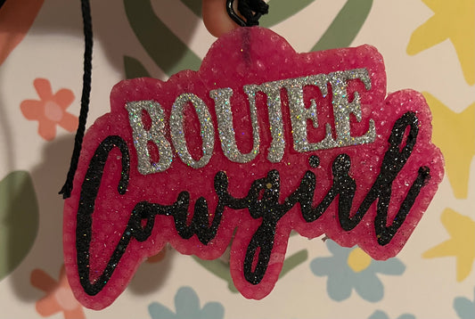 Pink Boujee Cowgirl Freshie