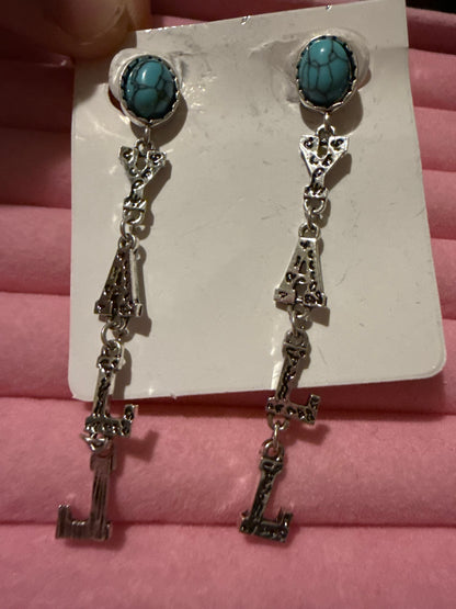 Western Saying Earrings