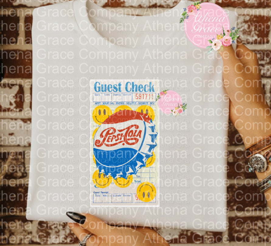 Guest Check Pepsi