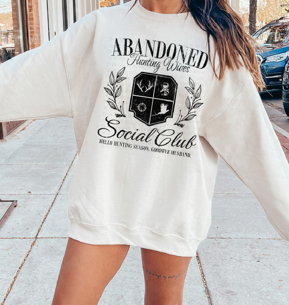 Abandoned Hunting Wife Crewneck