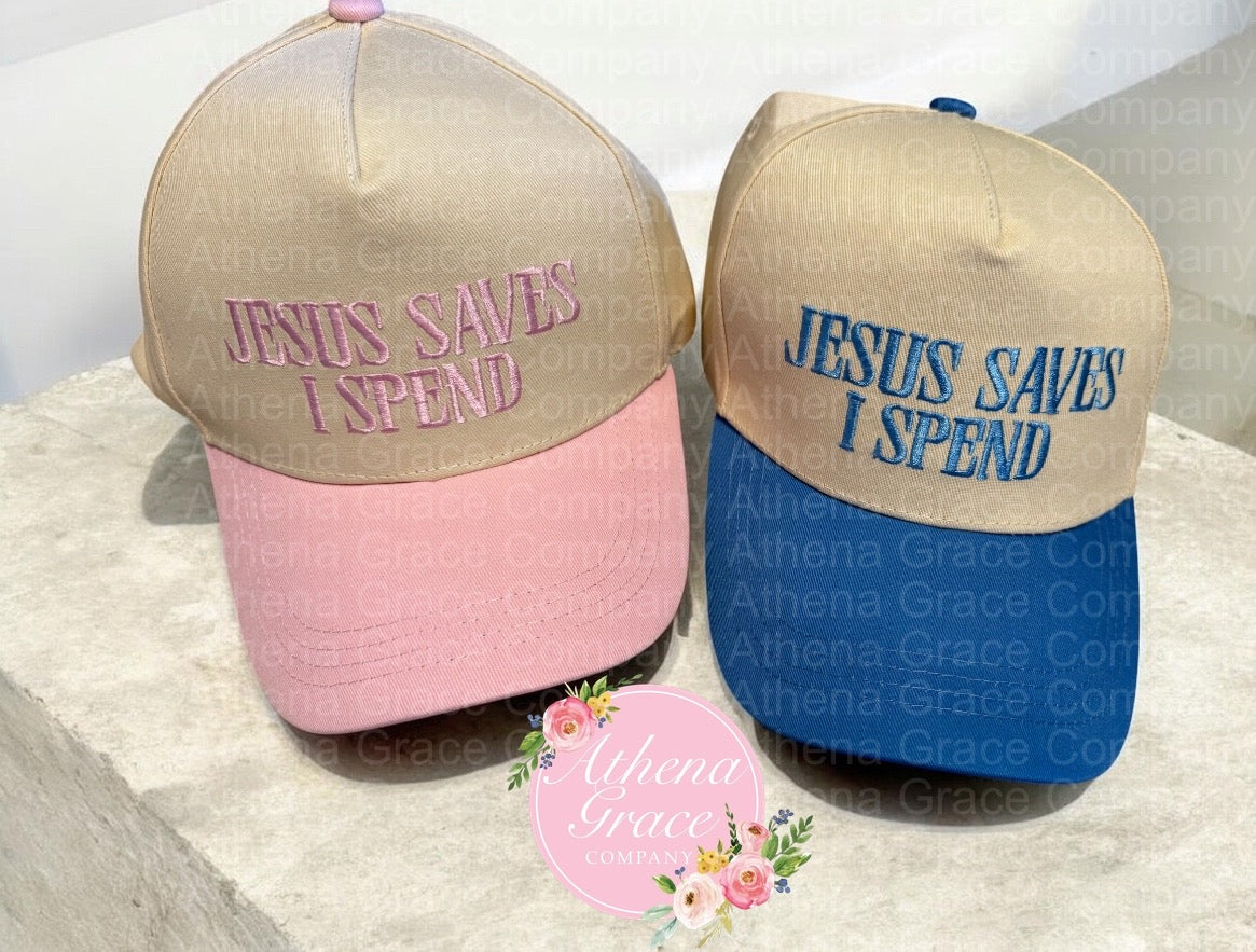 Jesus Saves I Spend Hat
