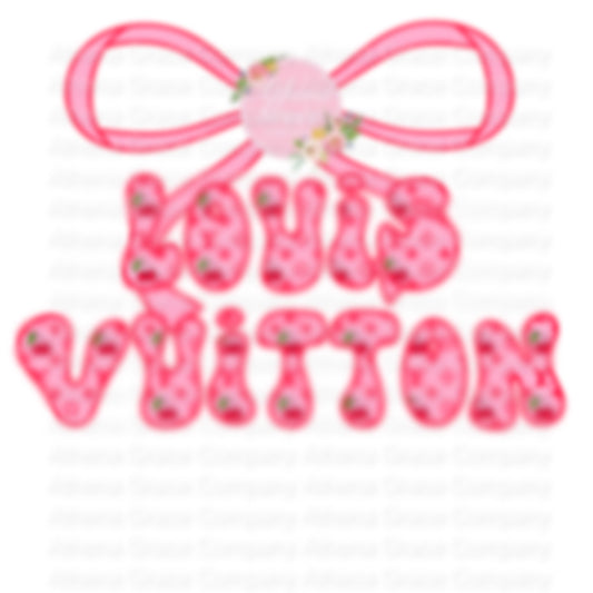 Boujee L Bow Valentines DTF