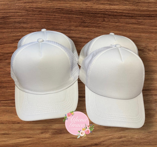 White Mesh Hat