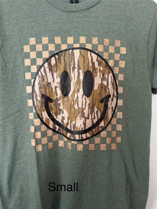 Camo Smiley Tee