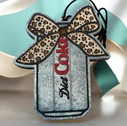 Diet Coke Cheetah Freshie