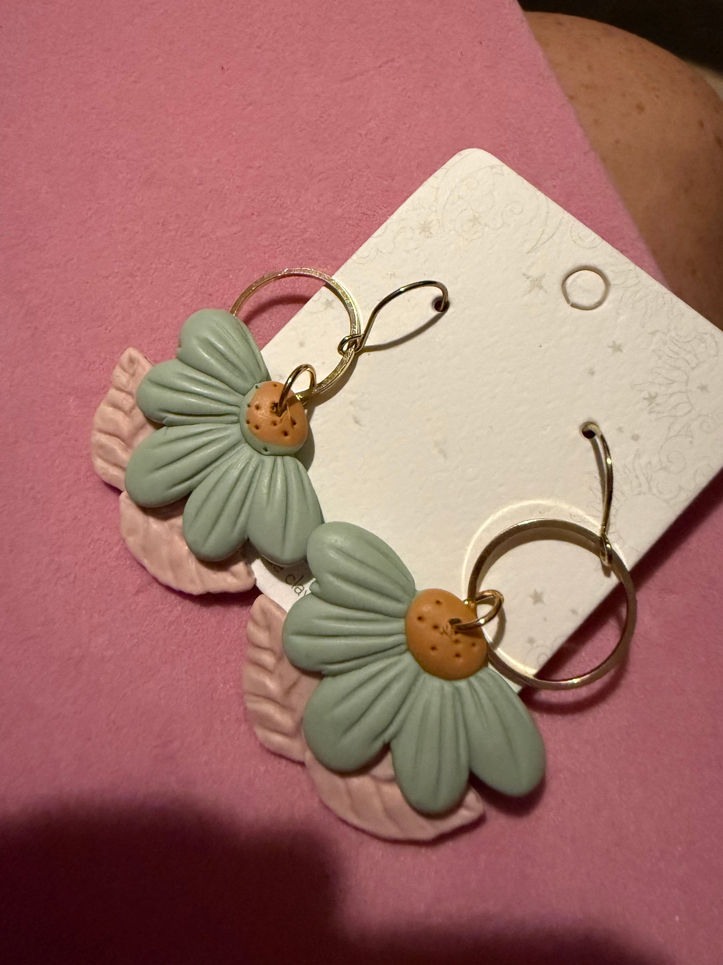 Clay Flower Earrings