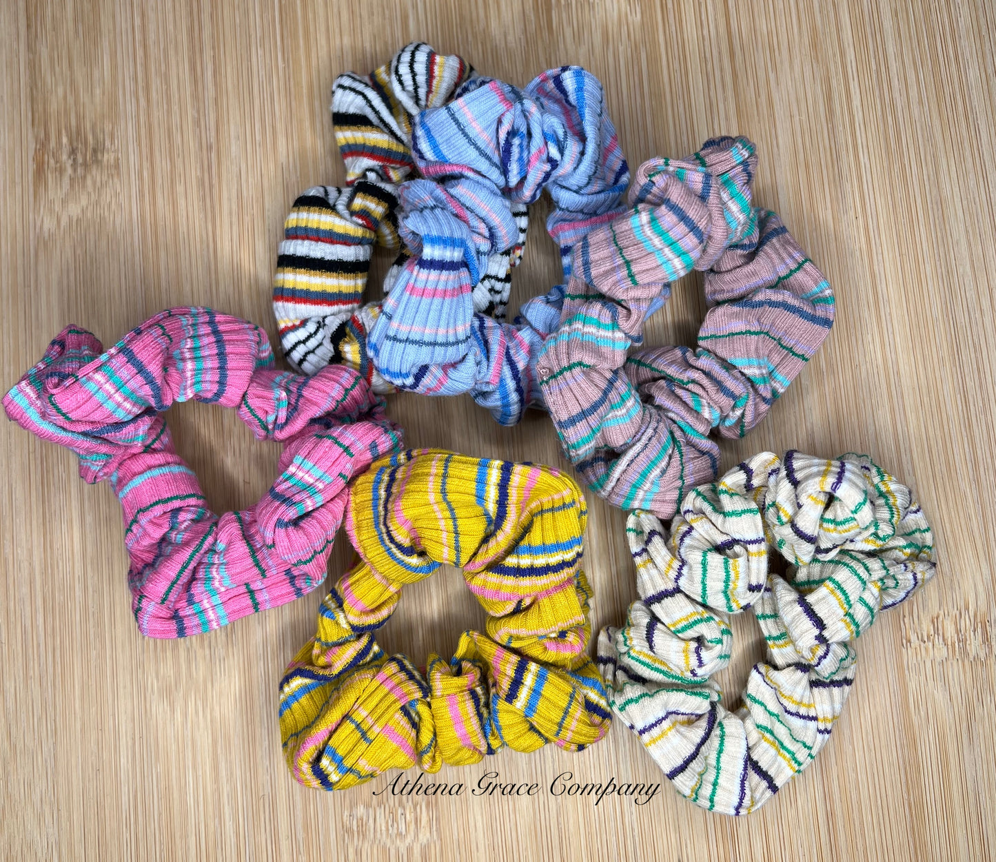 Striped Scrunchies