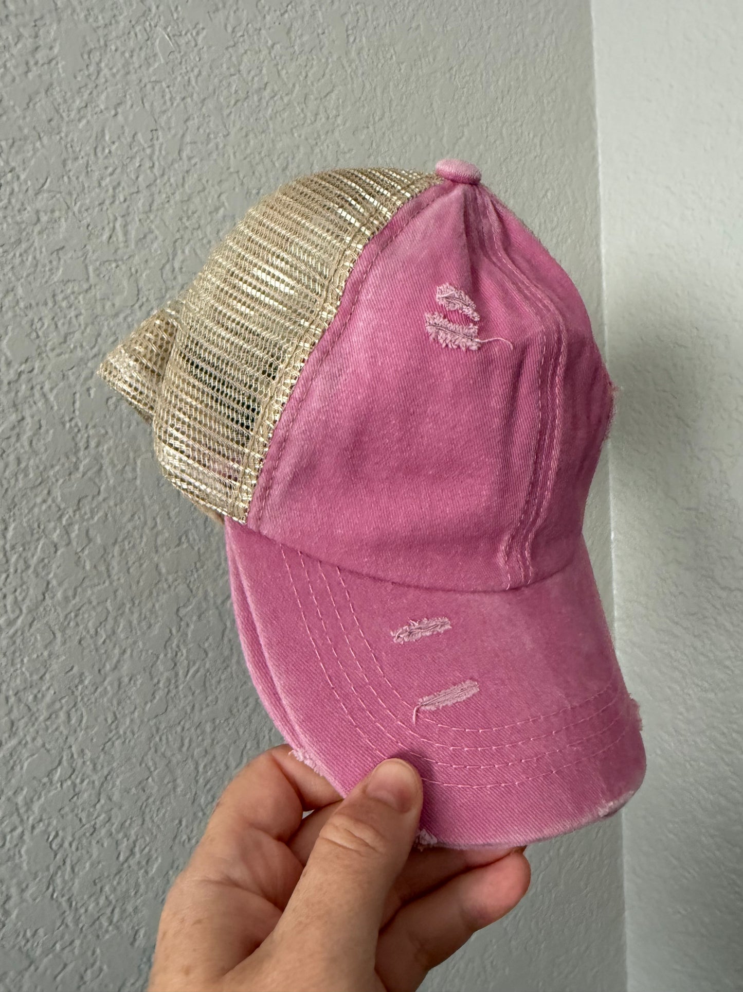 Ponytail hat