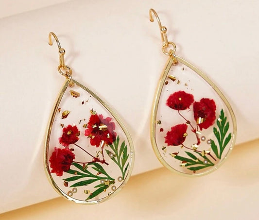 Dangle Flower Earrings