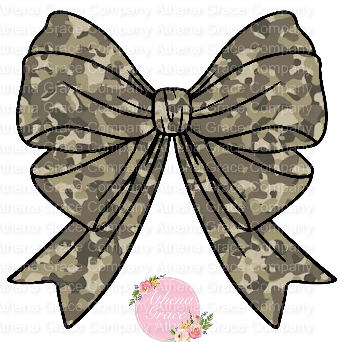 Camo Bow DTF