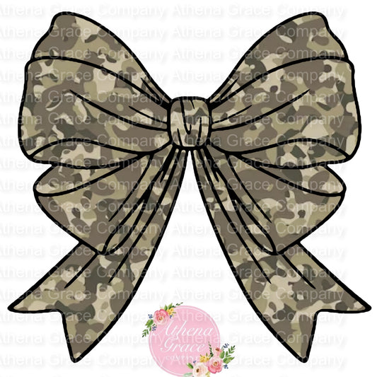 Camo Bow DTF