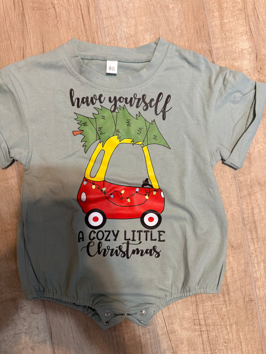 Cozy Christmas Bubble Romper
