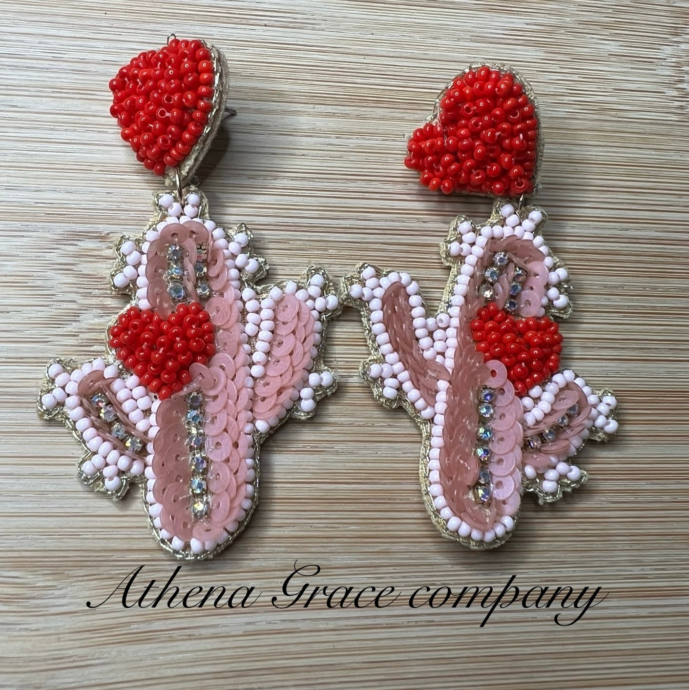 Pink Cactus Earrings