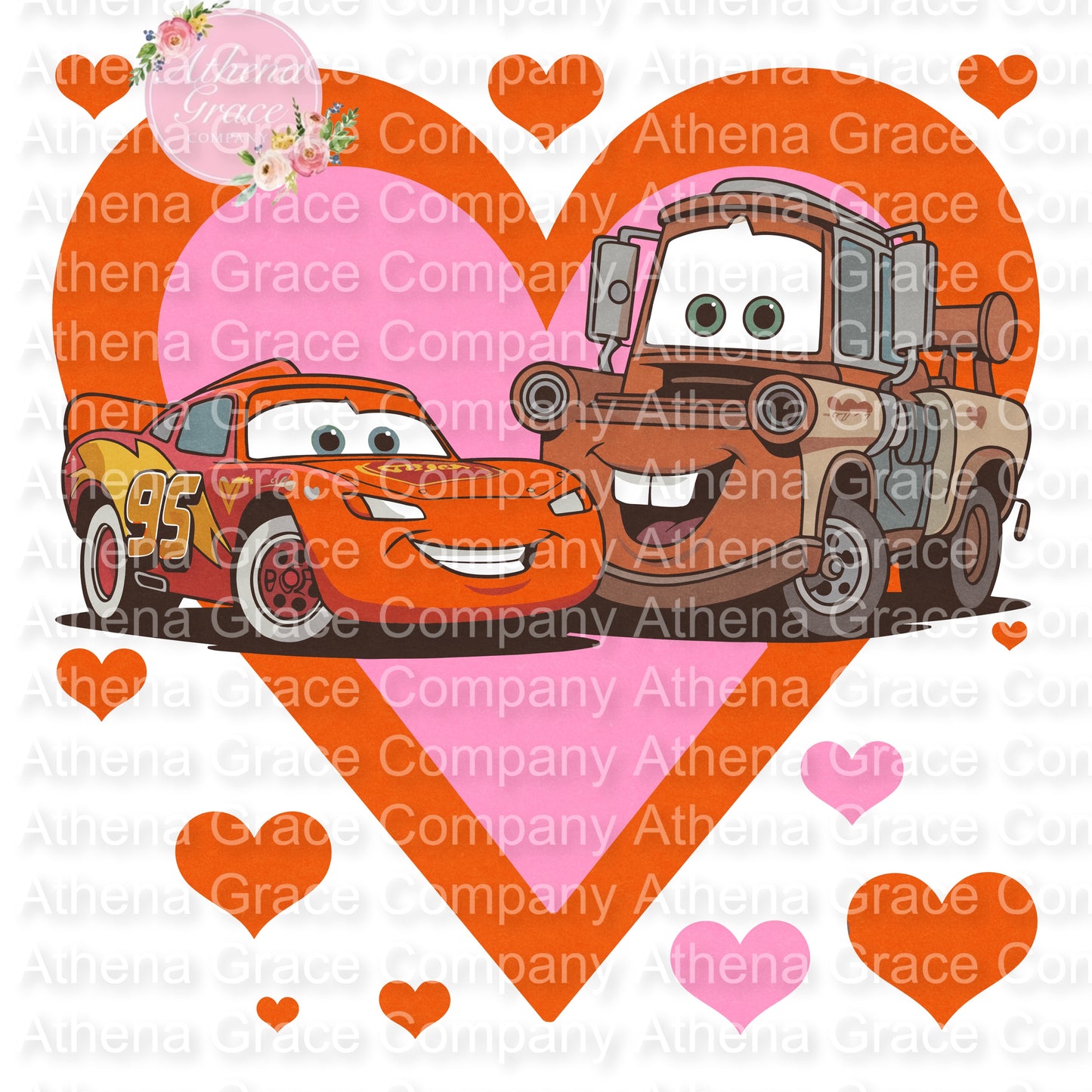 Cars Valentine’s Day DTF