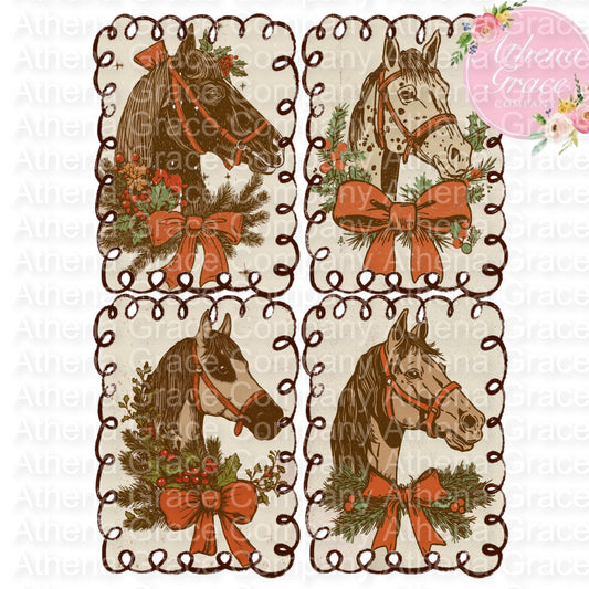 Christmas Horse DTF