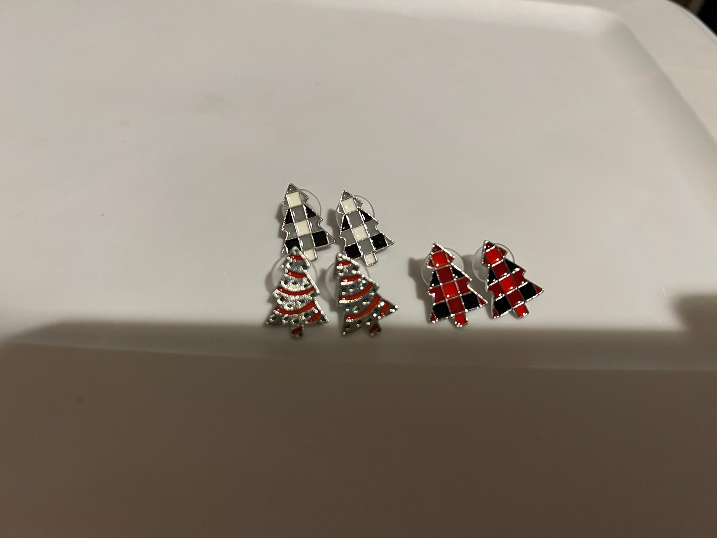 Christmas tree earrings