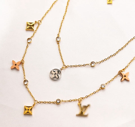 Double chain Necklace