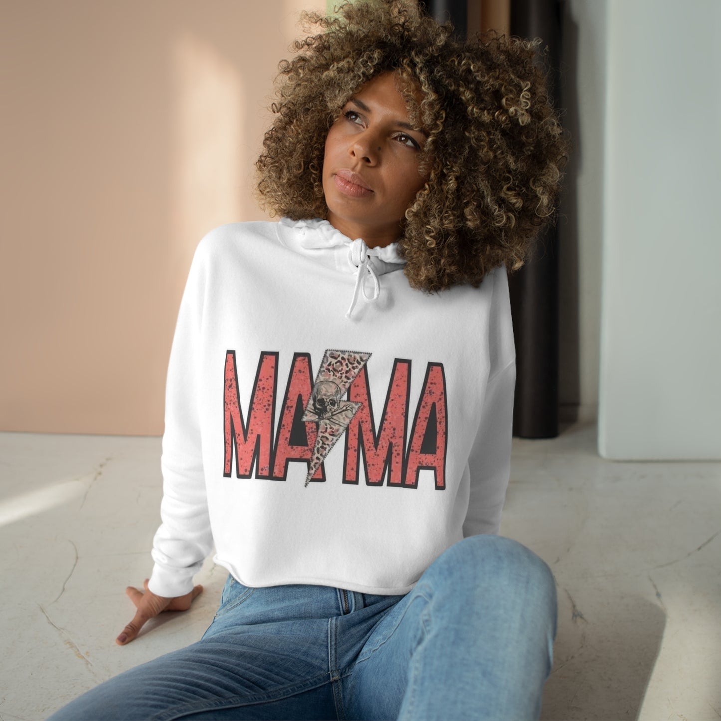 MAMA Crop Hoodie