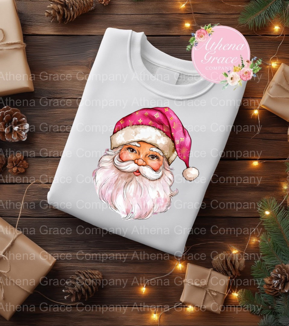Pink and Boujee Santa