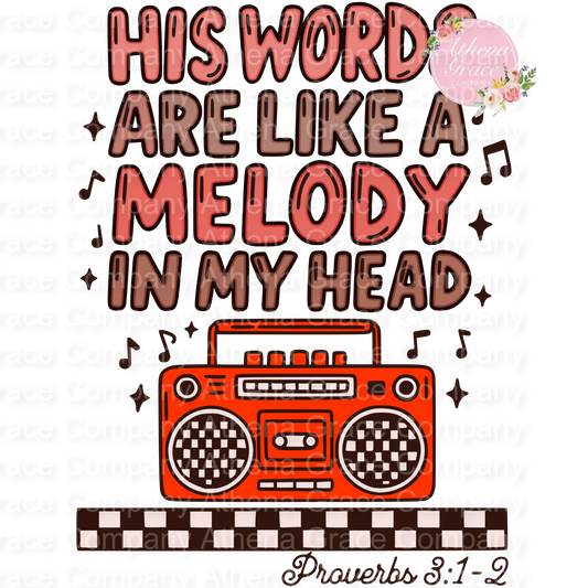 Melody In My Head DTF