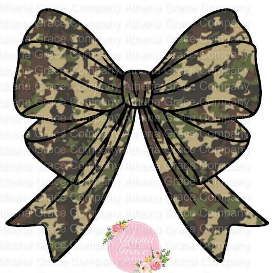 Camo Bow DTF