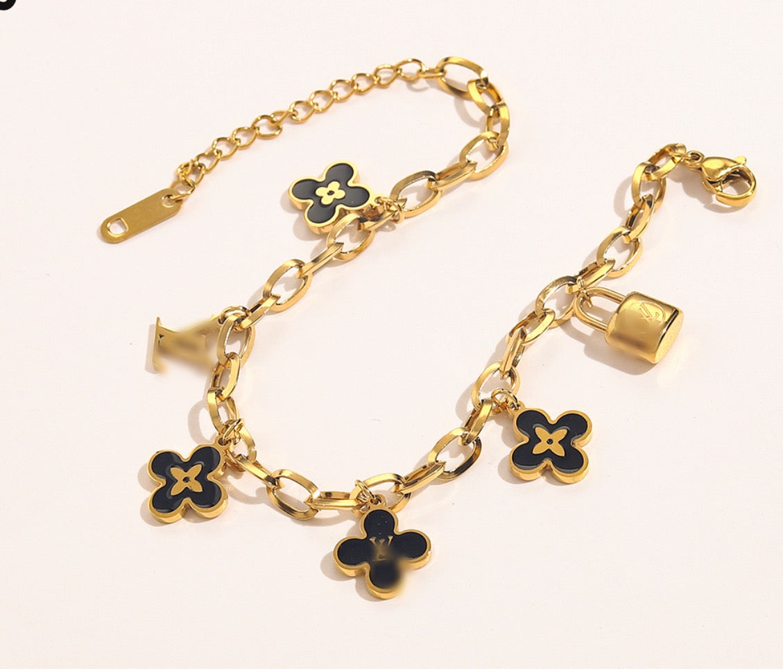 Flower Charm Bracelet