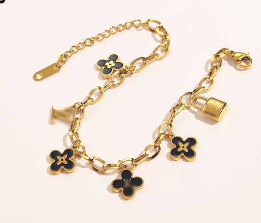 Flower Charm Bracelet