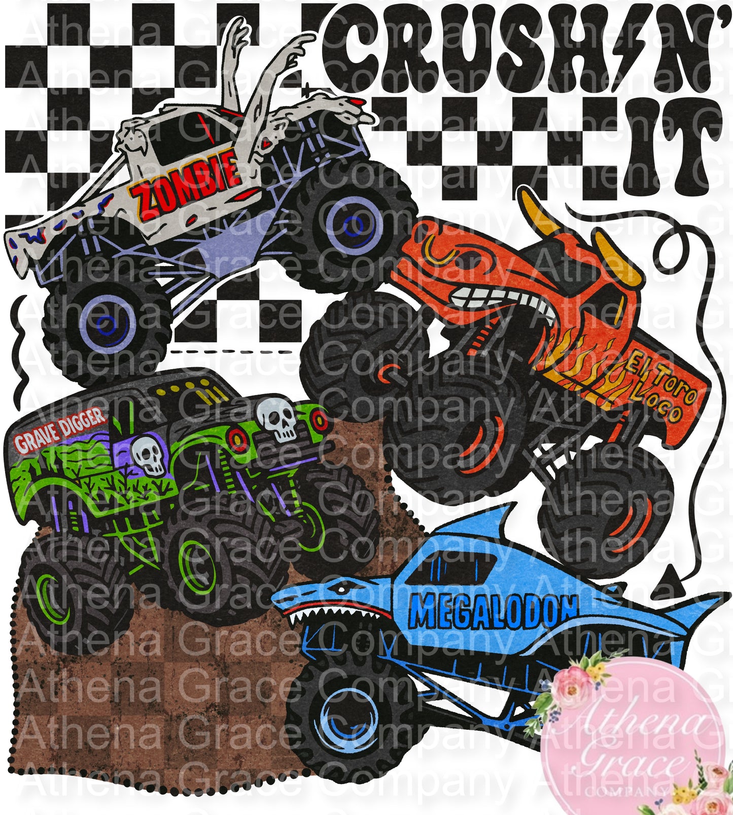 Crush It Black Font DTF