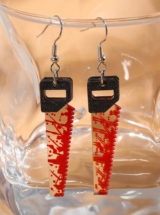 Saw earrings