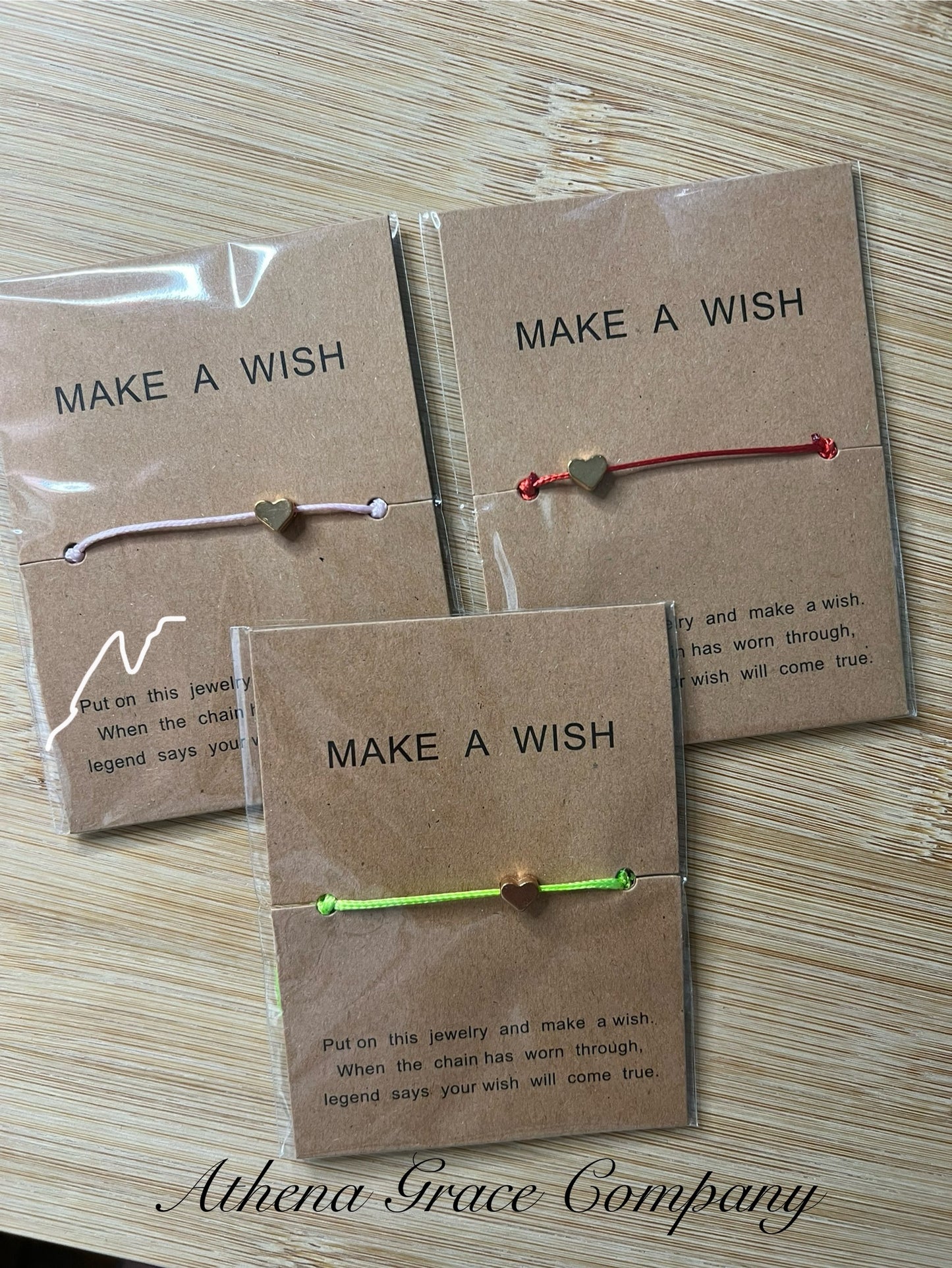 Make A Wish Bracelet (Heart)