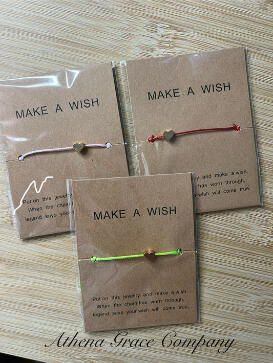 Make A Wish Bracelet (Heart)