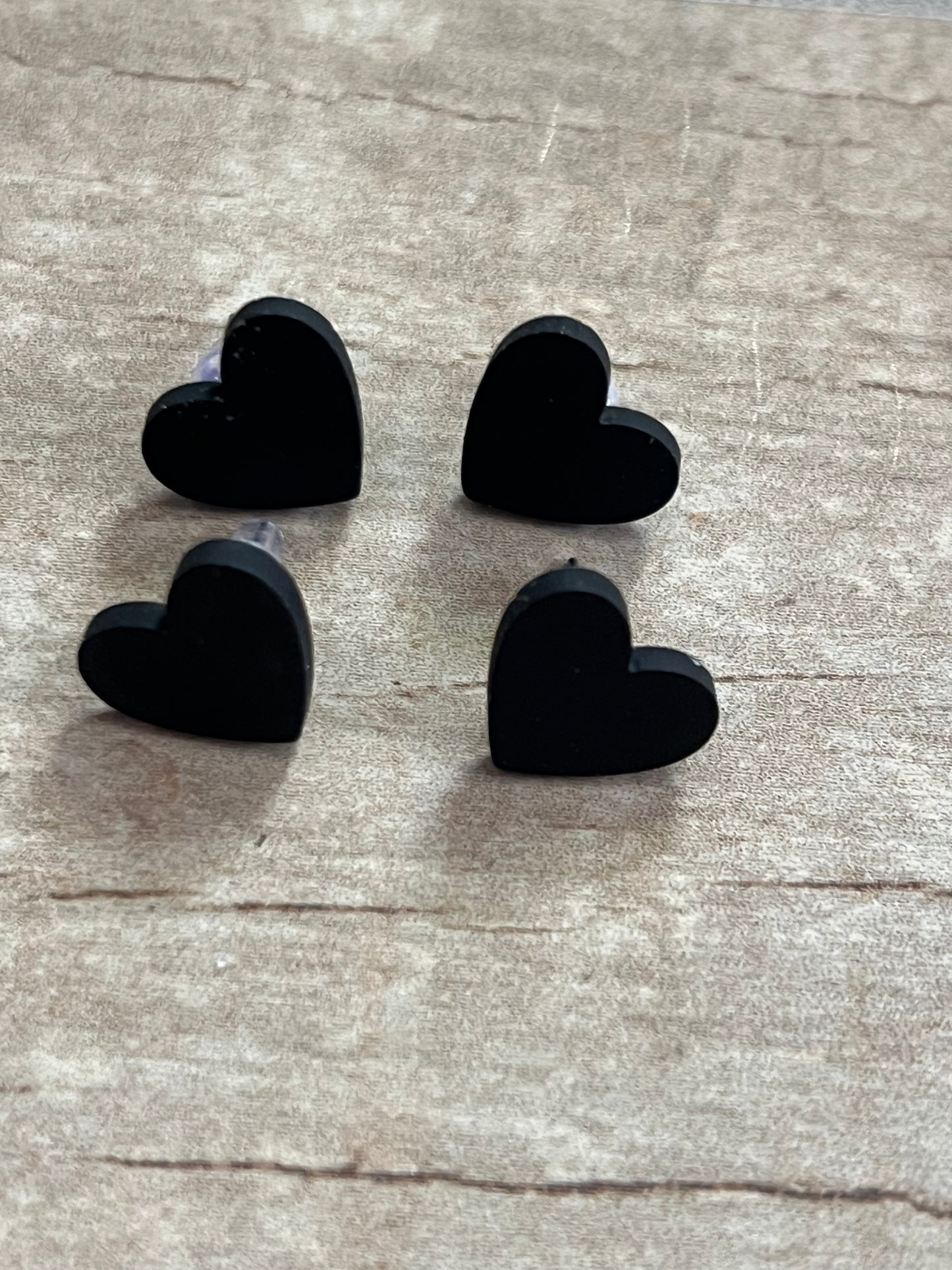 Mini heart studs