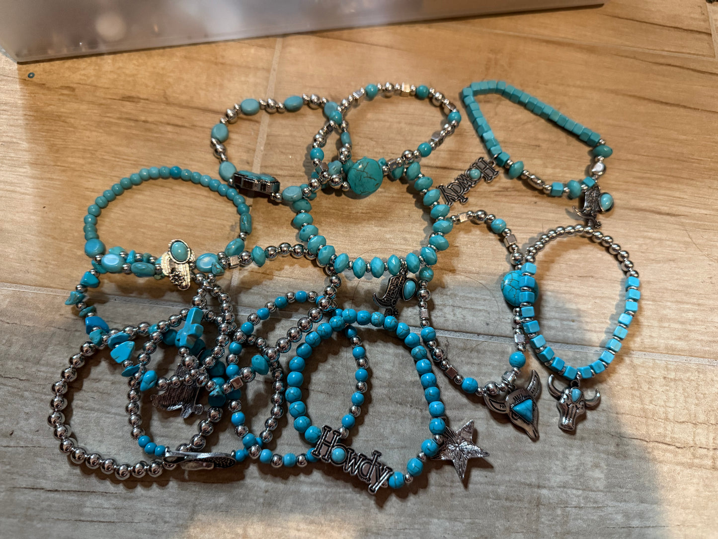 Beaded Turquoise Bracelets