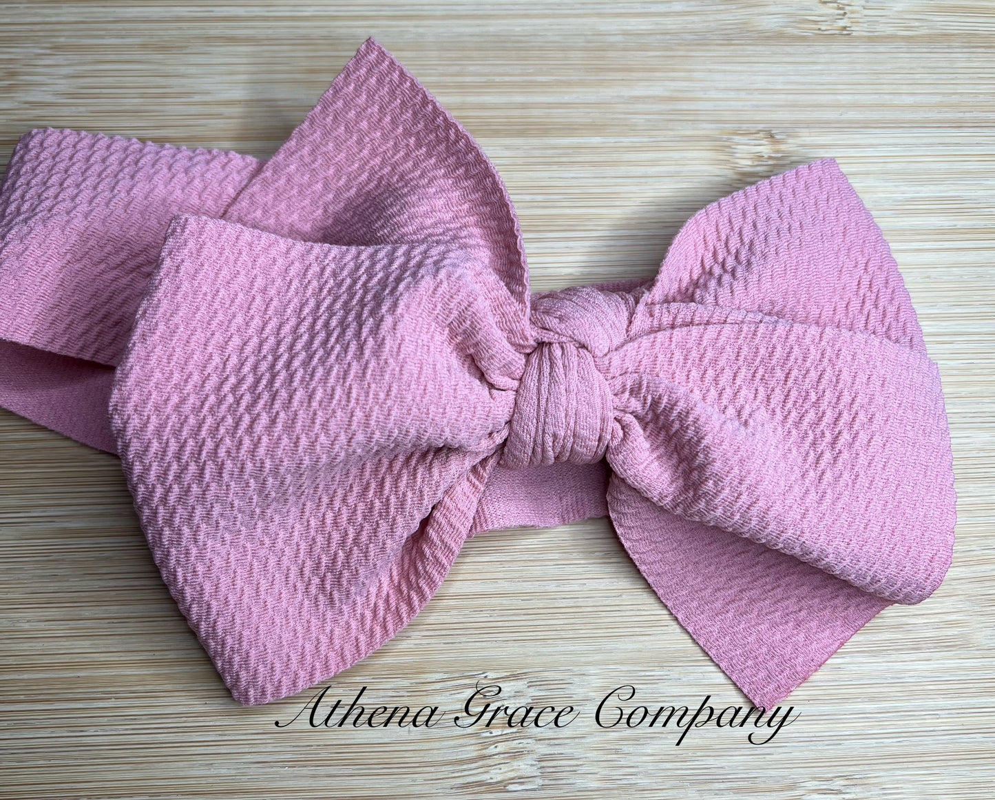 Messy Pink Bow