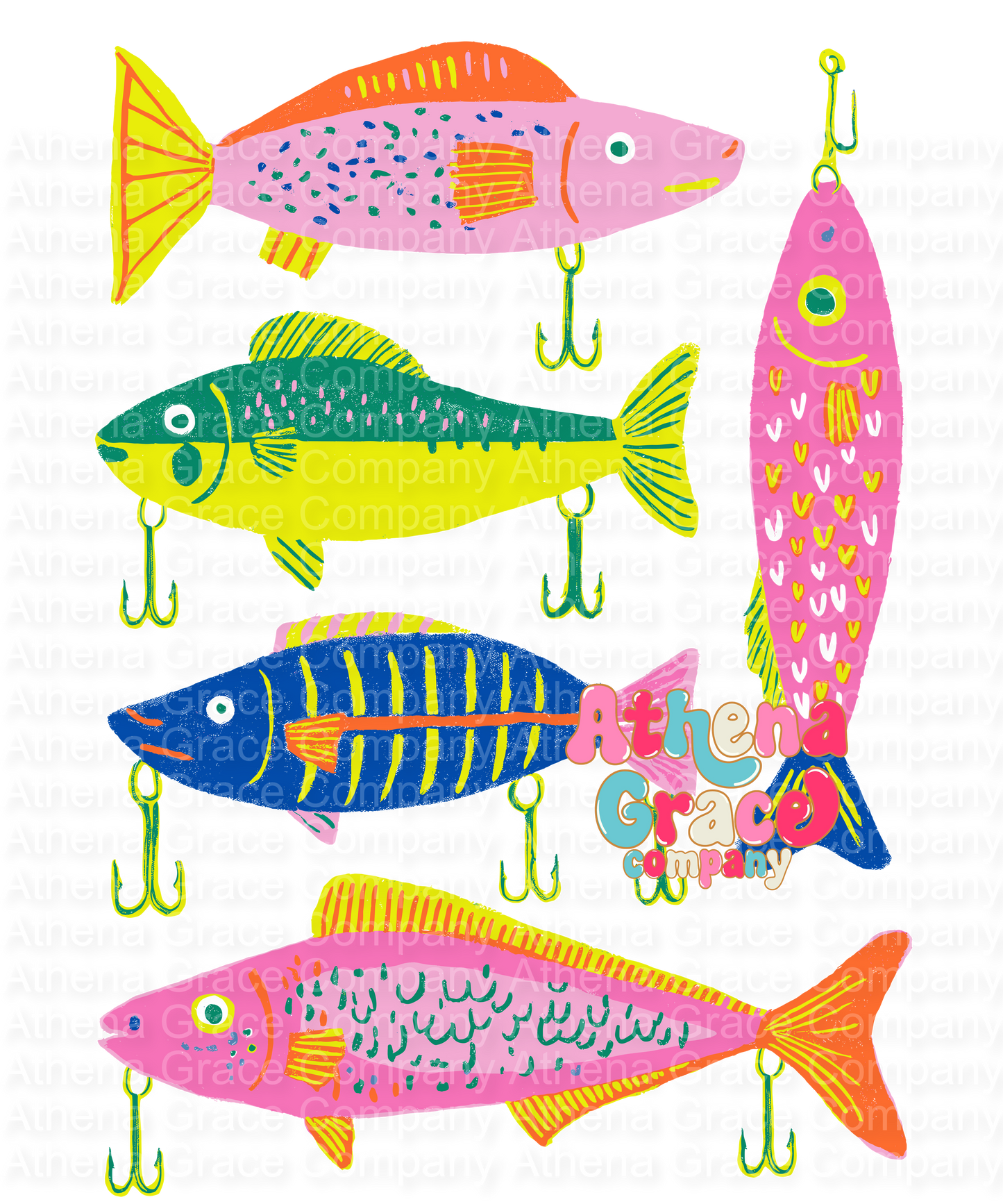 Colorful Fish DTF