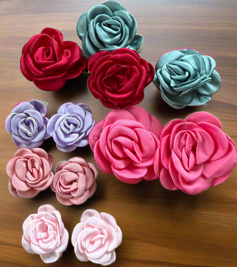Flower Hair Clips